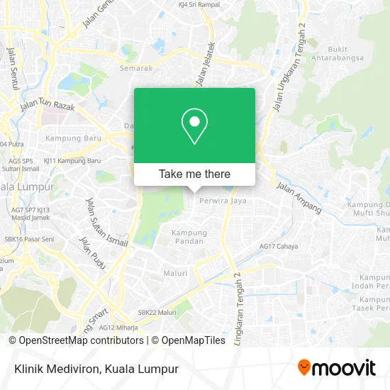 Klinik Mediviron map