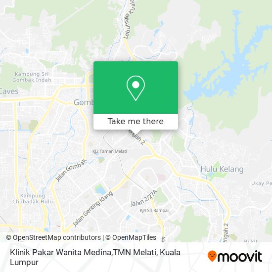 Klinik Pakar Wanita Medina,TMN Melati map