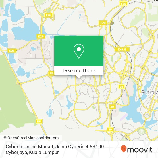 Cyberia Online Market, Jalan Cyberia 4 63100 Cyberjaya map