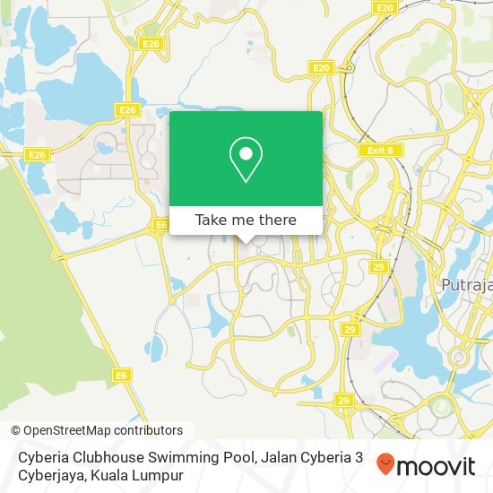 Cyberia Clubhouse Swimming Pool, Jalan Cyberia 3 Cyberjaya map