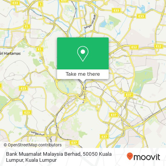 Peta Bank Muamalat Malaysia Berhad, 50050 Kuala Lumpur