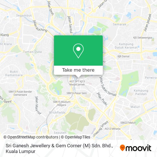 Sri Ganesh Jewellery & Gem Corner (M) Sdn. Bhd. map