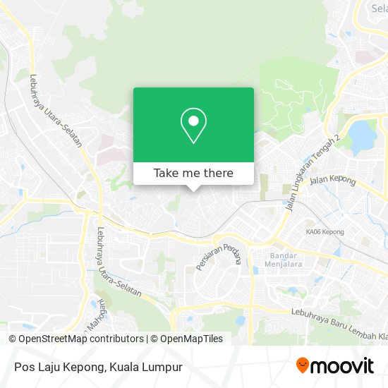 Pos Laju Kepong map