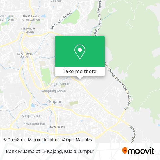 Bank Muamalat @ Kajang map