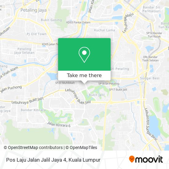 Pos Laju Jalan Jalil Jaya 4 map