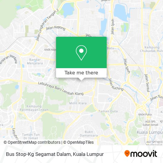 Bus Stop-Kg Segamat Dalam map