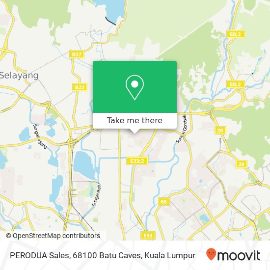 PERODUA Sales, 68100 Batu Caves map