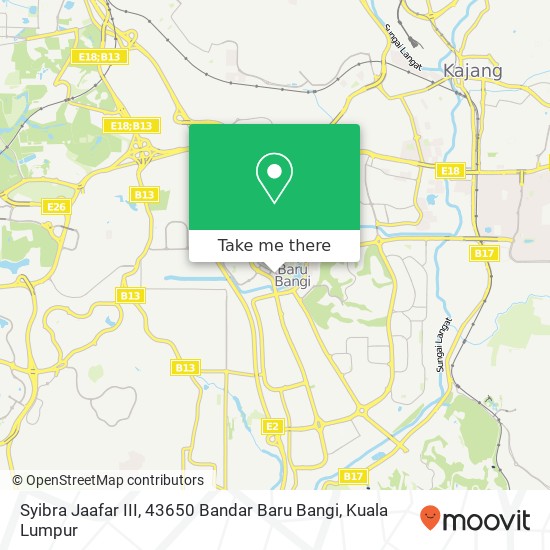 Syibra Jaafar III, 43650 Bandar Baru Bangi map