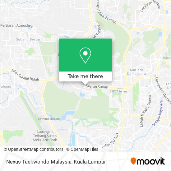 Peta Nexus Taekwondo Malaysia