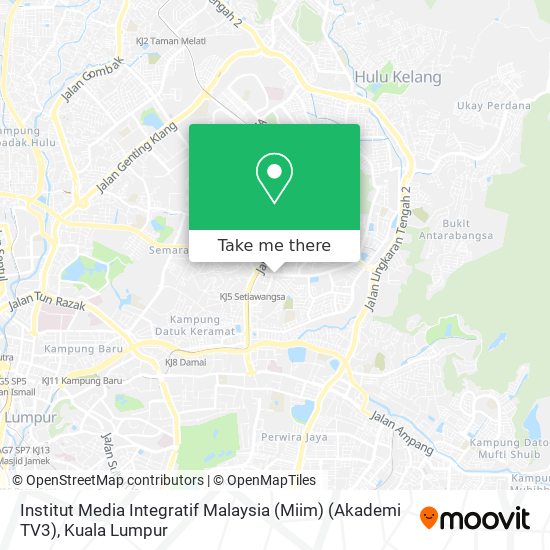 Peta Institut Media Integratif Malaysia (Miim) (Akademi TV3)