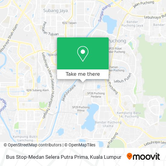 Bus Stop-Medan Selera Putra Prima map