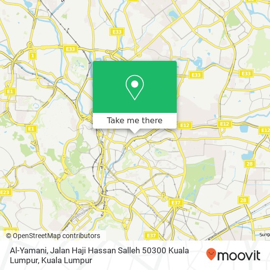 Peta Al-Yamani, Jalan Haji Hassan Salleh 50300 Kuala Lumpur