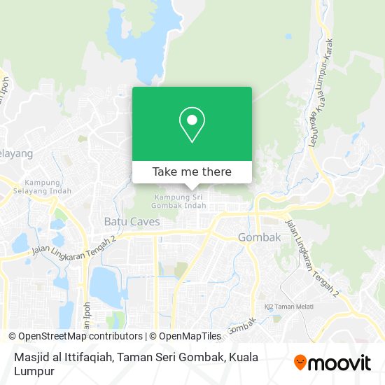 Masjid al Ittifaqiah, Taman Seri Gombak map