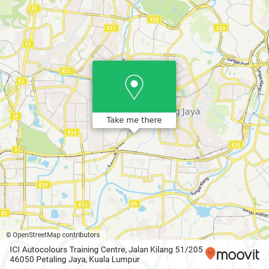ICI Autocolours Training Centre, Jalan Kilang 51 / 205 46050 Petaling Jaya map