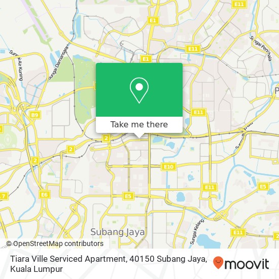 Tiara Ville Serviced Apartment, 40150 Subang Jaya map