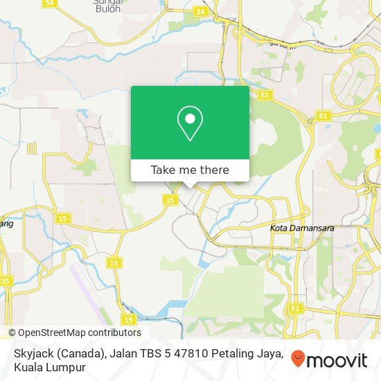 Skyjack (Canada), Jalan TBS 5 47810 Petaling Jaya map