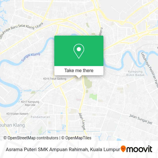 Asrama Puteri SMK Ampuan Rahimah map
