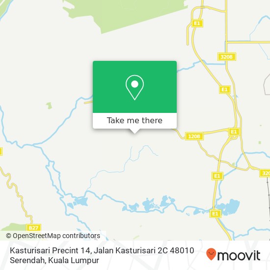 Kasturisari Precint 14, Jalan Kasturisari 2C 48010 Serendah map