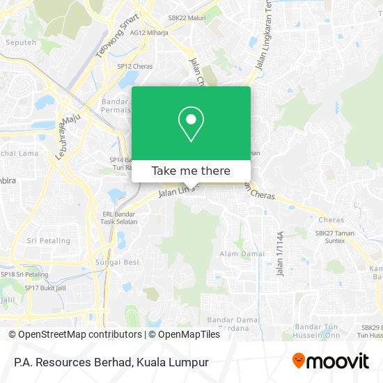 Peta P.A. Resources Berhad
