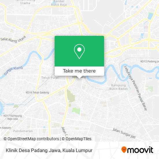 Klinik Desa Padang Jawa map