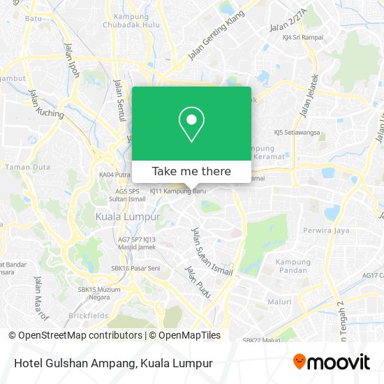 Hotel Gulshan Ampang map