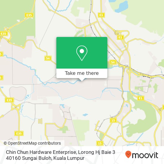 Chin Chun Hardware Enterprise, Lorong Hj Baie 3 40160 Sungai Buloh map