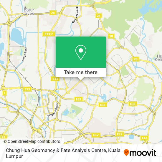 Chung Hua Geomancy & Fate Analysis Centre map