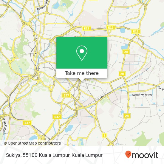 Sukiya, 55100 Kuala Lumpur map