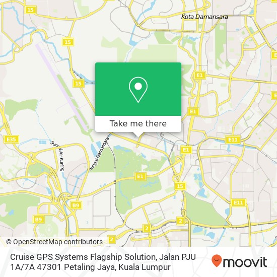 Cruise GPS Systems Flagship Solution, Jalan PJU 1A / 7A 47301 Petaling Jaya map