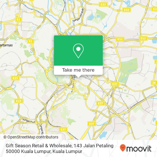 Gift Season Retail & Wholesale, 143 Jalan Petaling 50000 Kuala Lumpur map