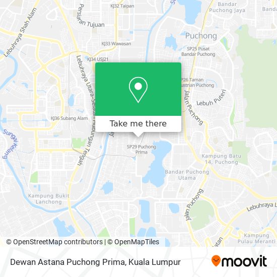 Peta Dewan Astana Puchong Prima