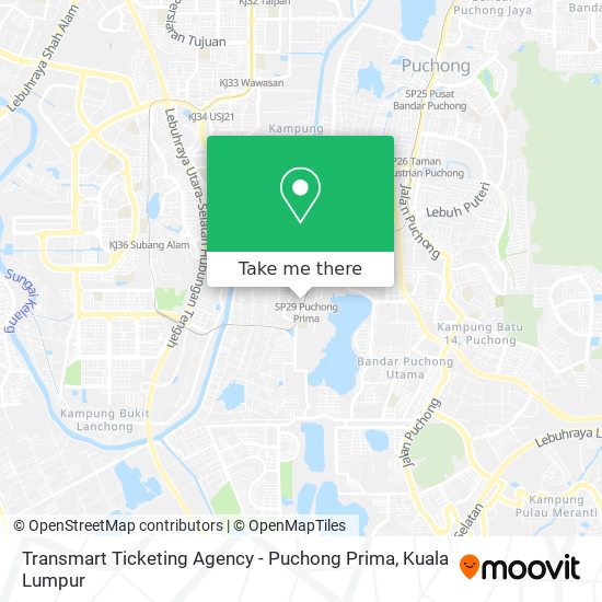 Transmart Ticketing Agency - Puchong Prima map