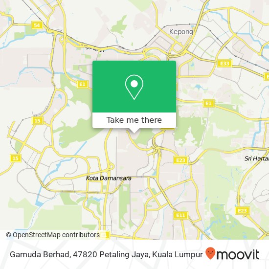 Peta Gamuda Berhad, 47820 Petaling Jaya