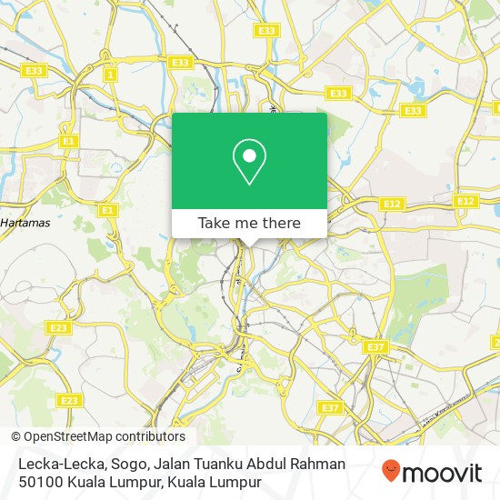 Peta Lecka-Lecka, Sogo, Jalan Tuanku Abdul Rahman 50100 Kuala Lumpur
