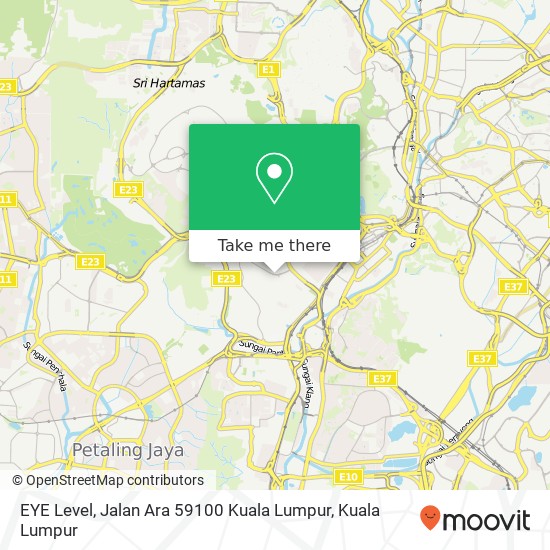 EYE Level, Jalan Ara 59100 Kuala Lumpur map