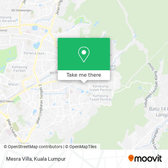 Mesra Villa map