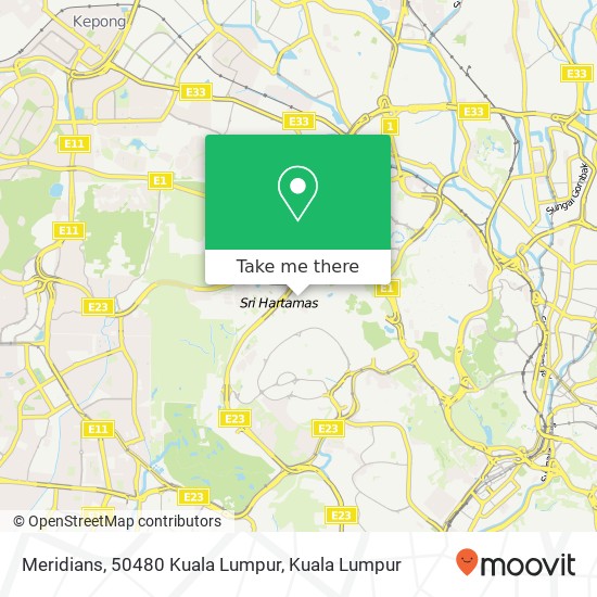 Meridians, 50480 Kuala Lumpur map