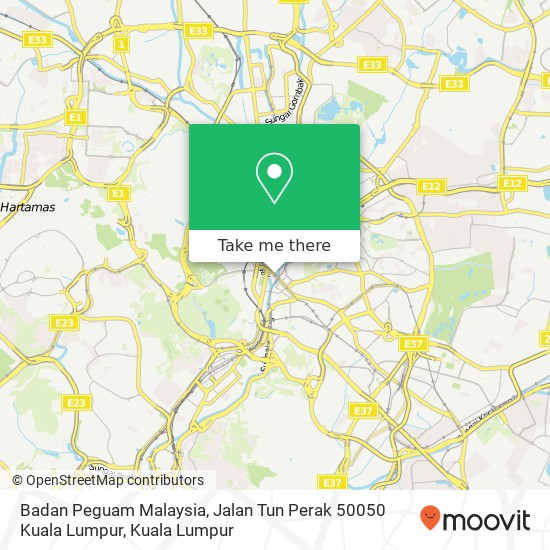 Badan Peguam Malaysia, Jalan Tun Perak 50050 Kuala Lumpur map