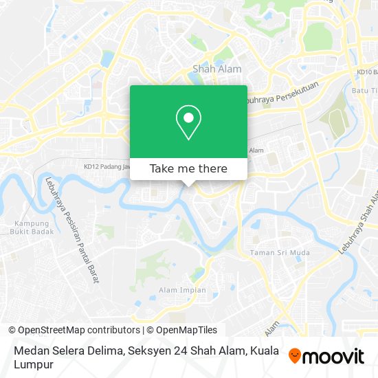 Medan Selera Delima, Seksyen 24 Shah Alam map