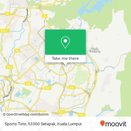 Sports Toto, 53300 Setapak map