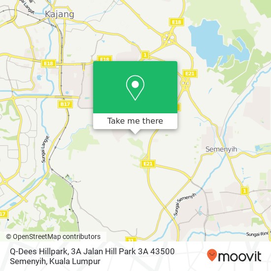 Q-Dees Hillpark, 3A Jalan Hill Park 3A 43500 Semenyih map