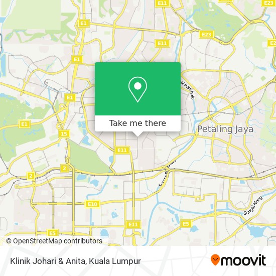 Klinik Johari & Anita map