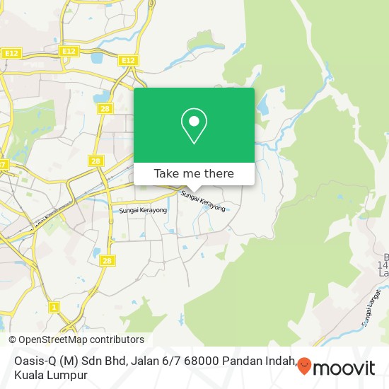 Oasis-Q (M) Sdn Bhd, Jalan 6 / 7 68000 Pandan Indah map