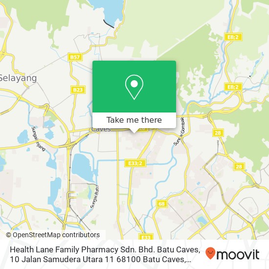 Health Lane Family Pharmacy Sdn. Bhd. Batu Caves, 10 Jalan Samudera Utara 11 68100 Batu Caves map