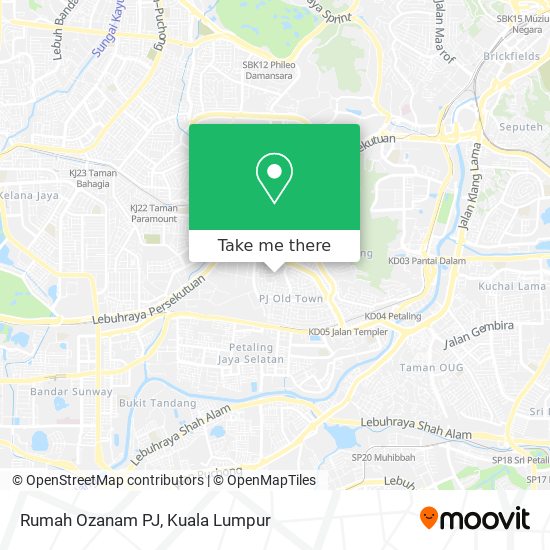 Rumah Ozanam PJ map