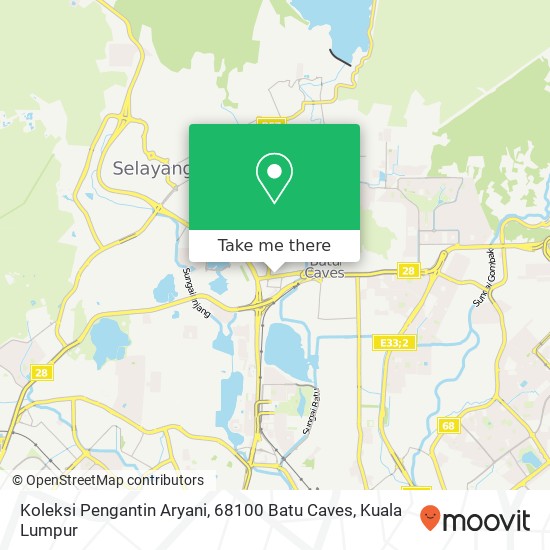 Koleksi Pengantin Aryani, 68100 Batu Caves map