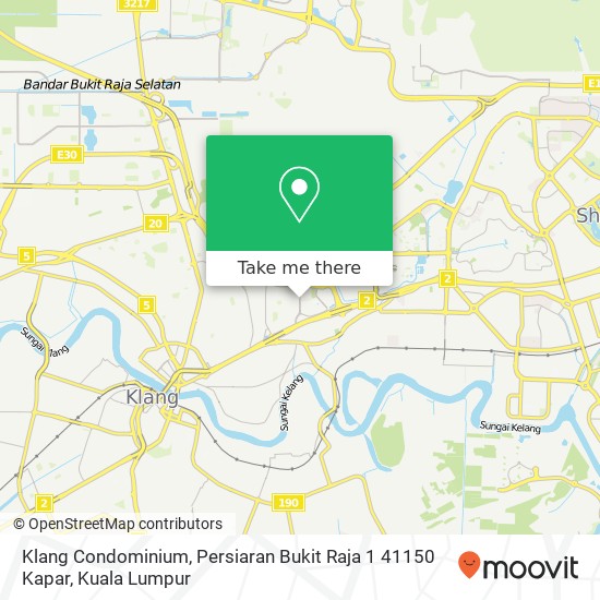 Klang Condominium, Persiaran Bukit Raja 1 41150 Kapar map