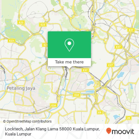 Peta Locktech, Jalan Klang Lama 58000 Kuala Lumpur