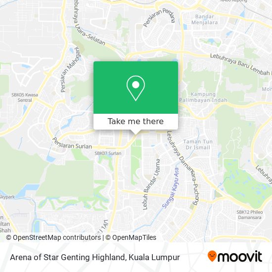 Arena of Star Genting Highland map