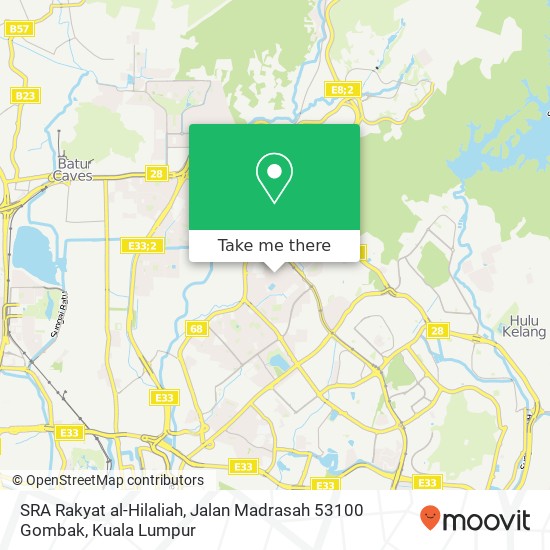 SRA Rakyat al-Hilaliah, Jalan Madrasah 53100 Gombak map